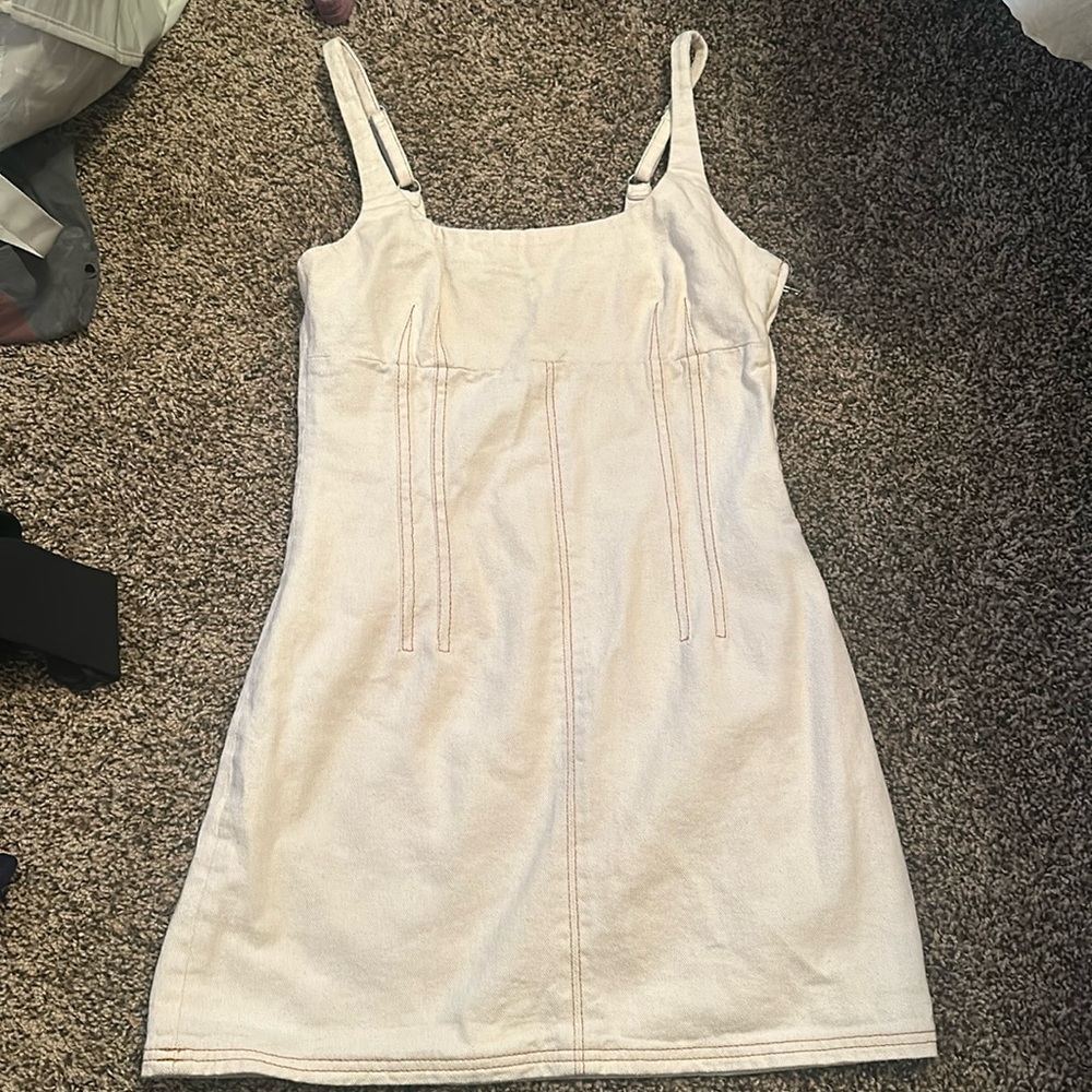 BDG cream mini dress